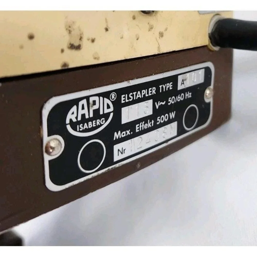 Vtg Rapid 101 A‎ Electronic Stapler Professional Working Made Sweden Heavy Duty